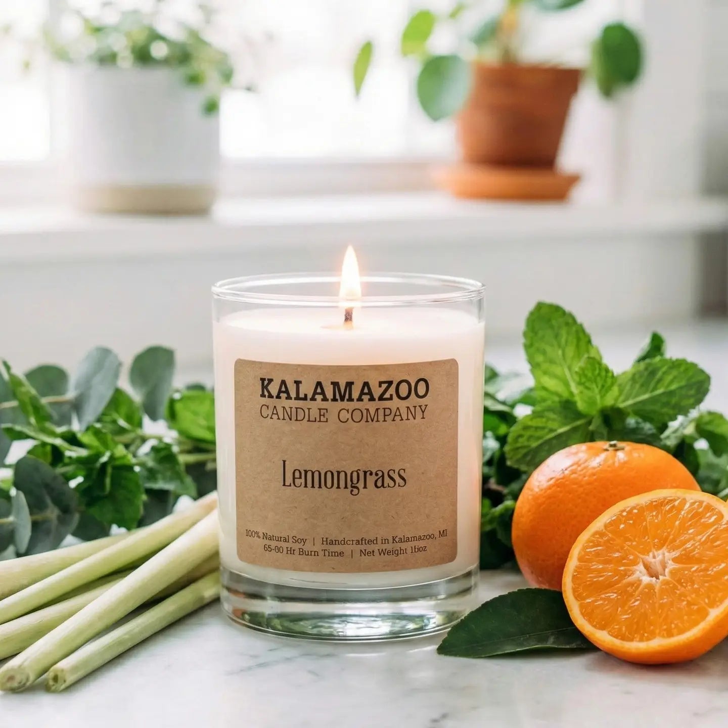 Lemongrass Candle 10oz-Kalamazoo