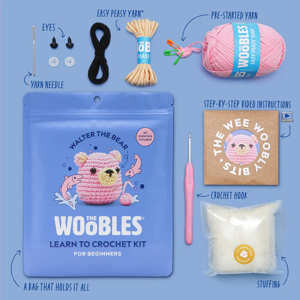 Walter the Bear - The Woobles Crochet Kit