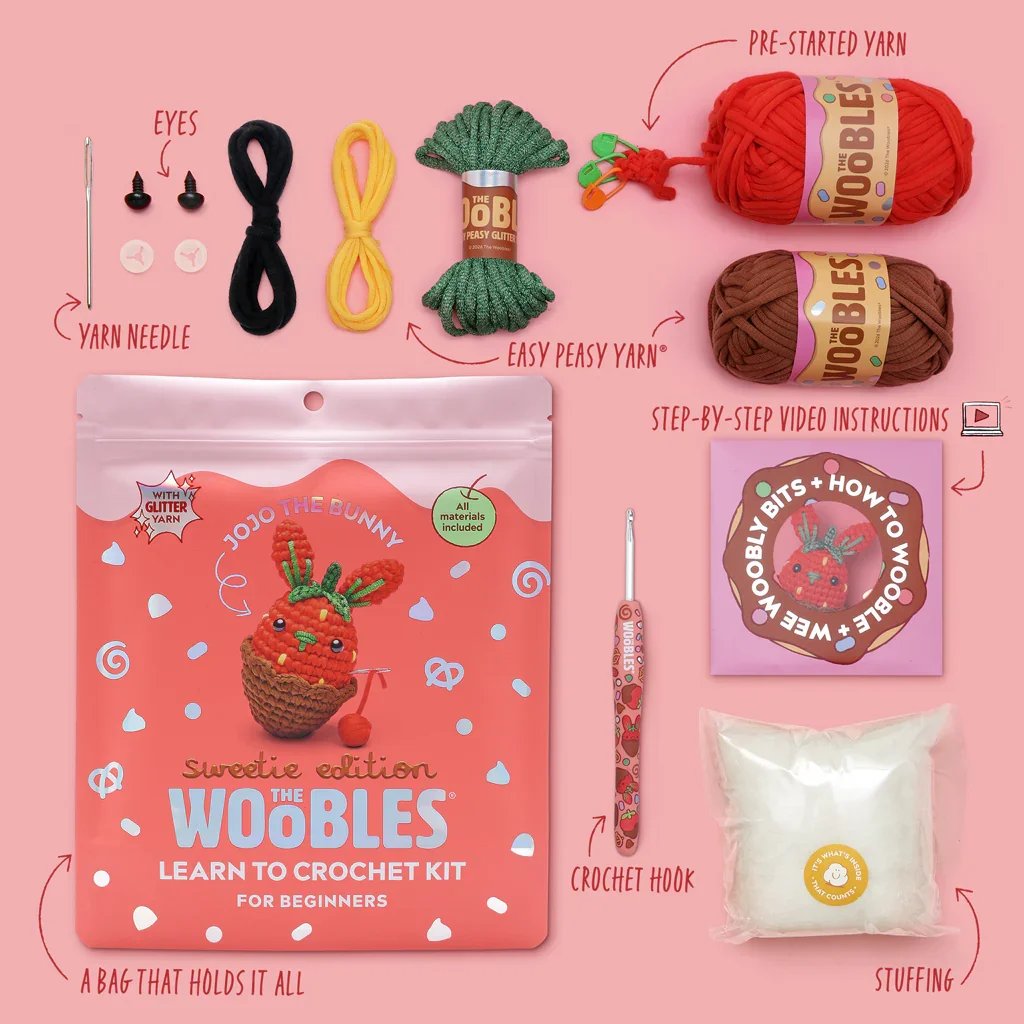 Jojo The Bunny: Sweetie Edition - The Woobles Crochet Kit
