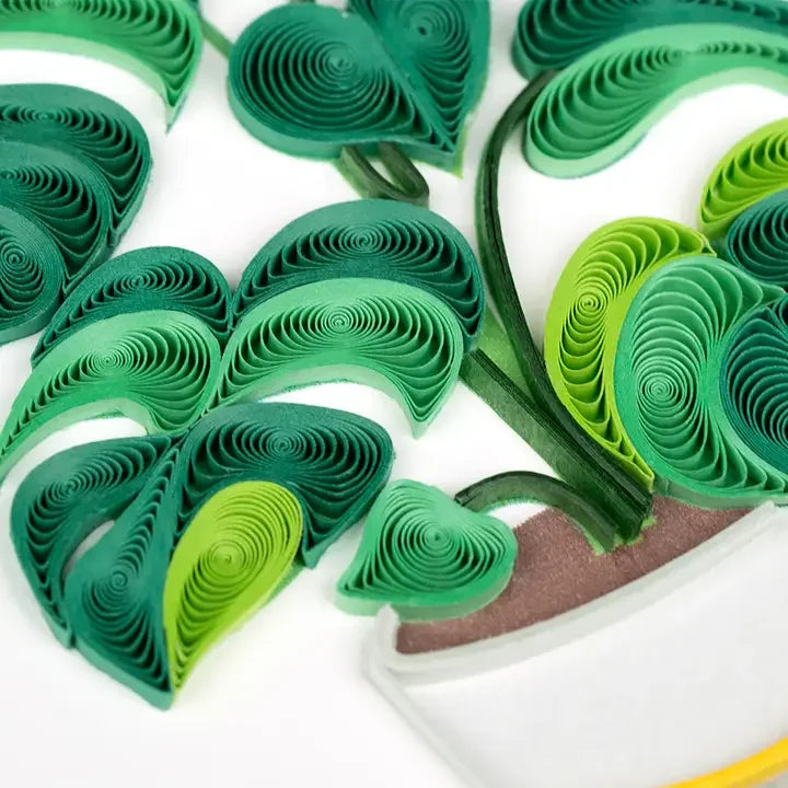 Monstera Quilling Card