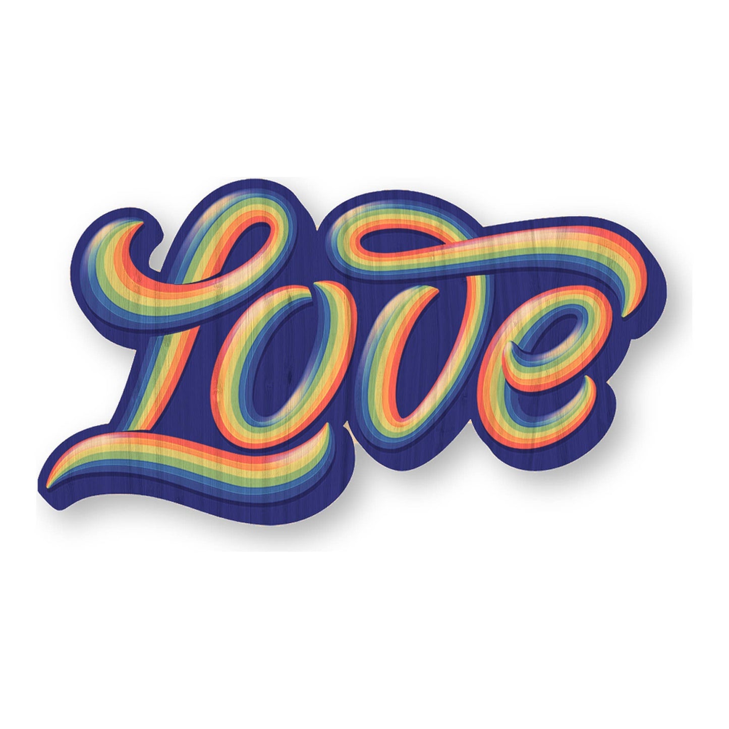 Love - Bamboo Wood Sticker