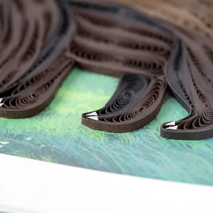 Black Bear and Cub Quilling Card