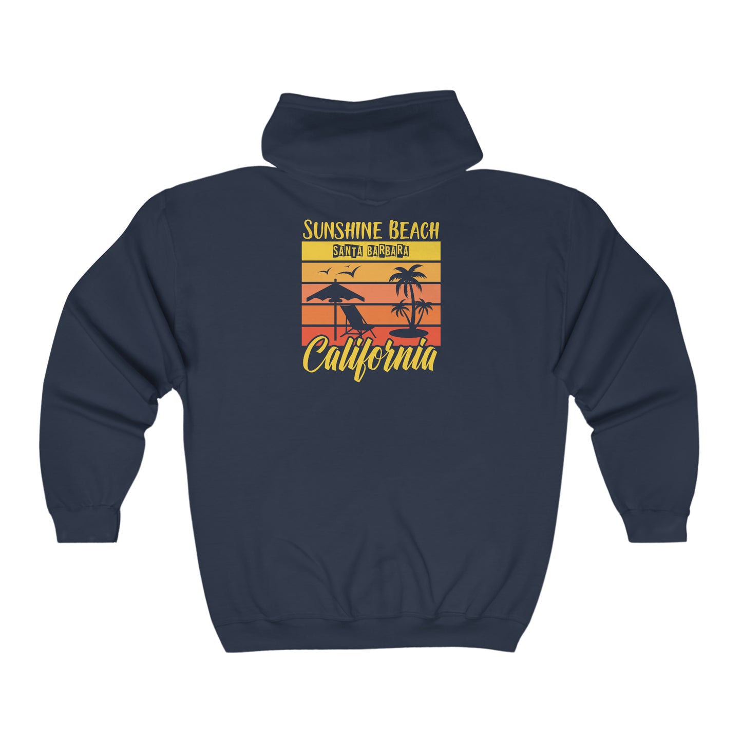 Sunshine Beach Unisex Heavy Blend™ Full Zip Hooded Sweatshirt