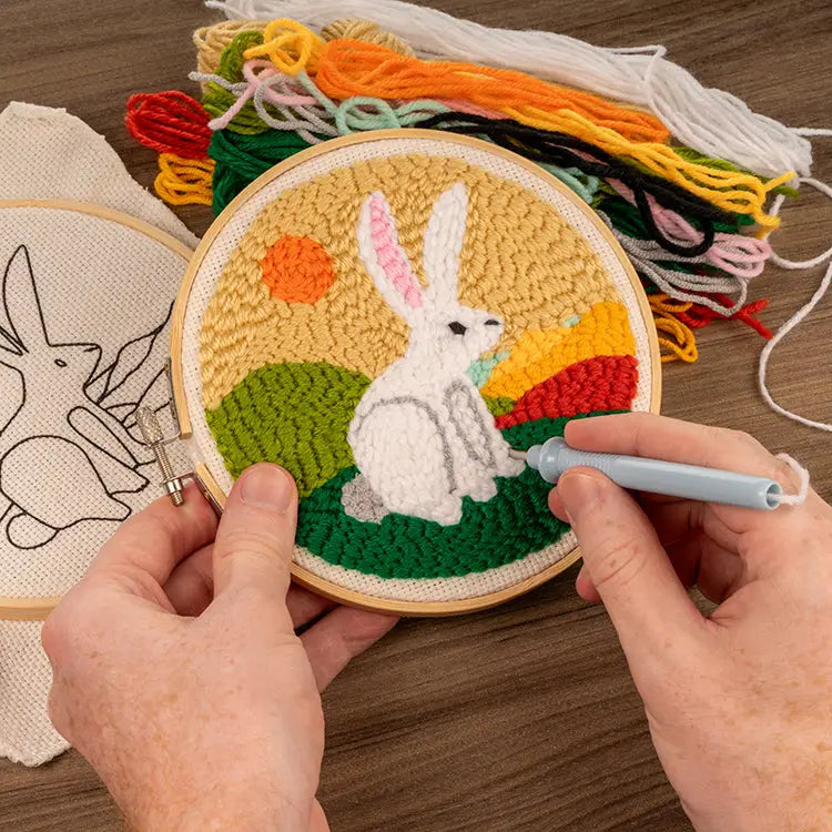 Punch Needle Kit - White Rabbit