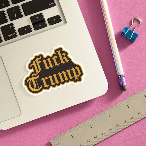 Fuck Trump Political Die Cut Sticker