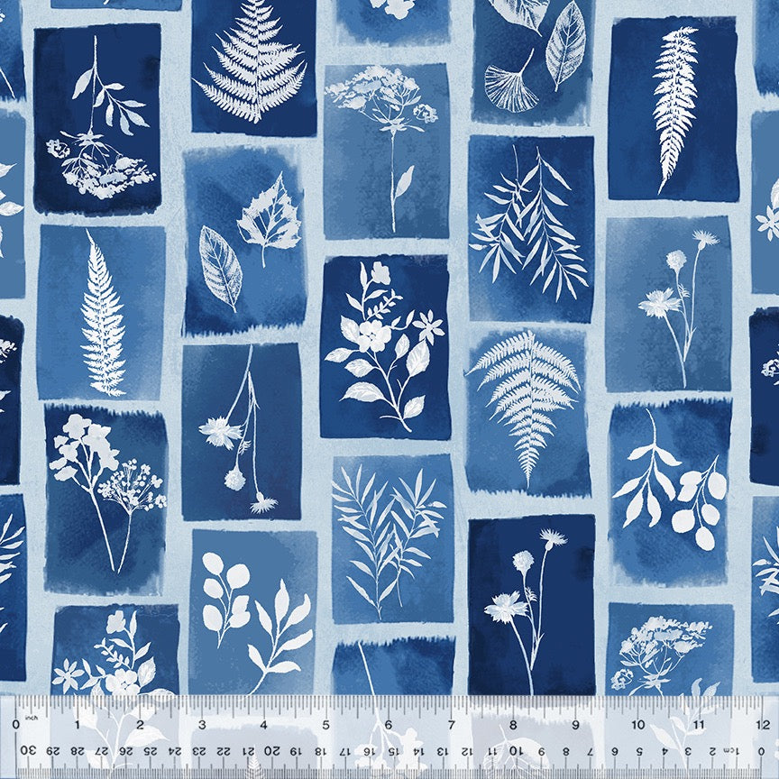 Windham Fabric - Blue Botanical
