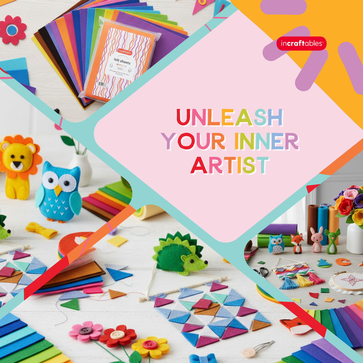 Incraftables 30pc Felt Sheets