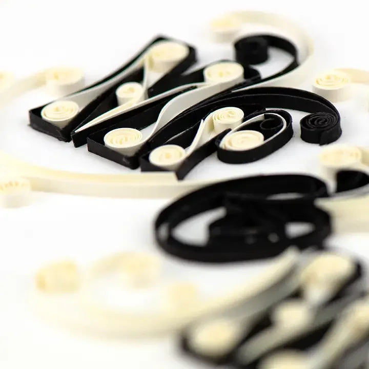 Mr & Mrs Quilling Card