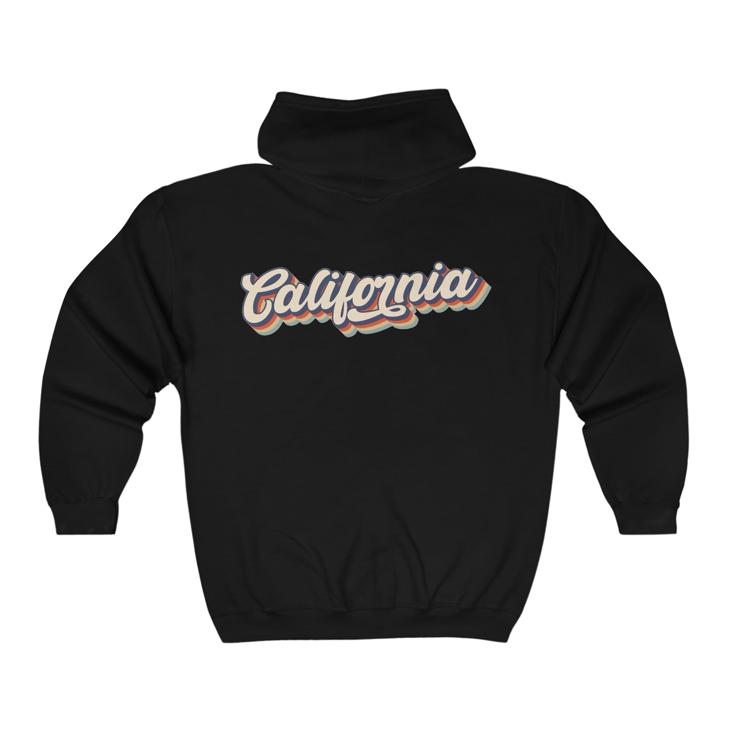 Retro California Unisex Heavy Blend™ Full Zip Hooded Sweatshirt