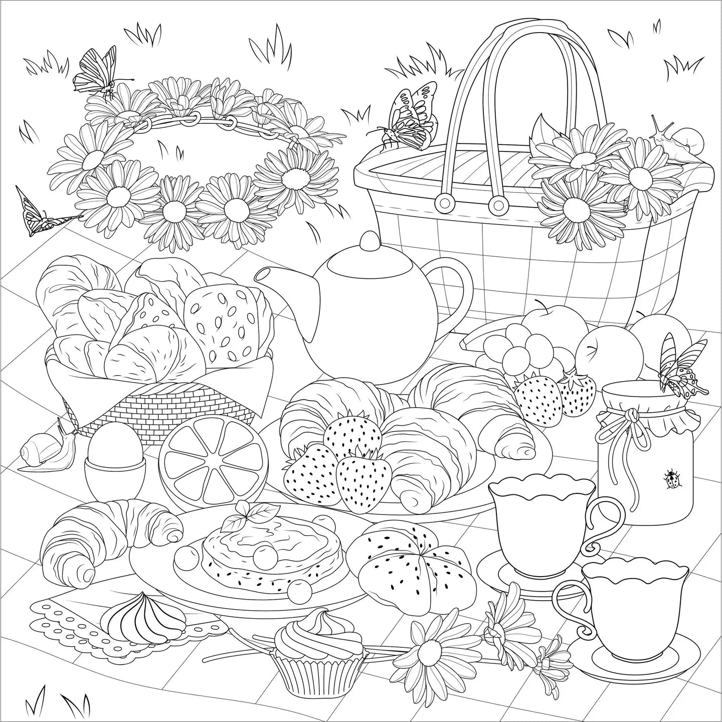 Cottagecore Artist Coloring Book