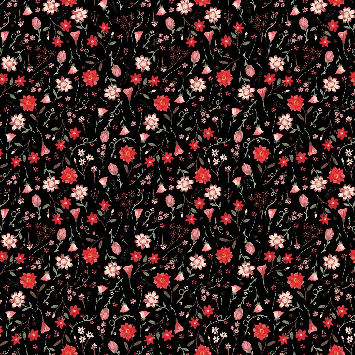 Figo Fabrics - Roses Are Red
