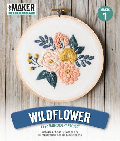 Wild Flowers 6" Embroidery Kit