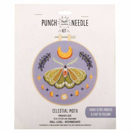 Punch Needle Kit - Celestial Moth