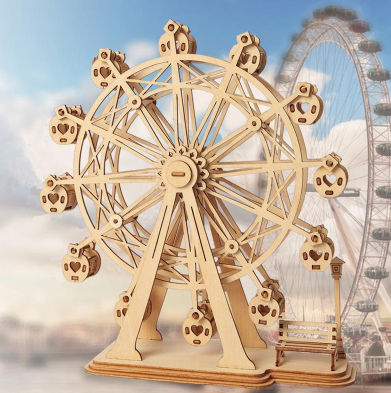3D Wooden Puzzle - Ferris Wheel