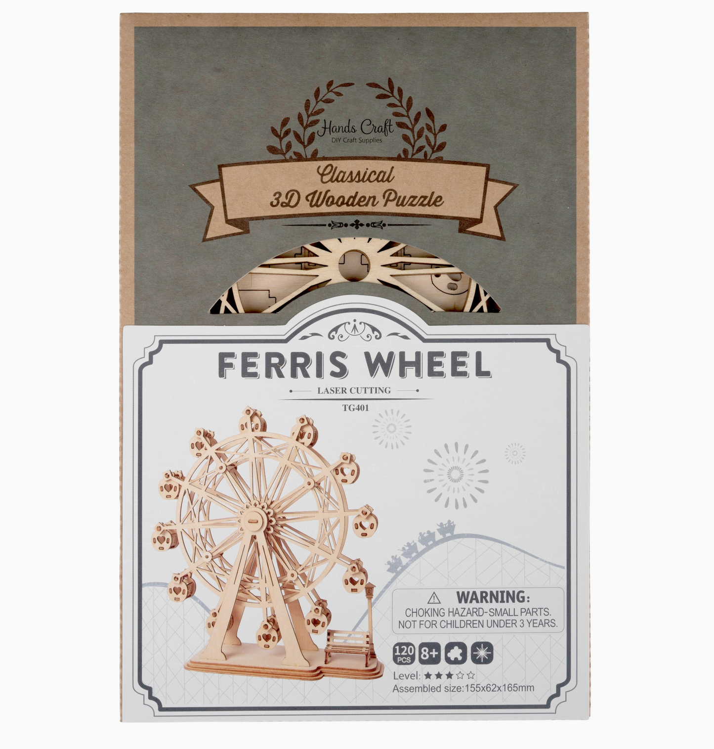 3D Wooden Puzzle - Ferris Wheel