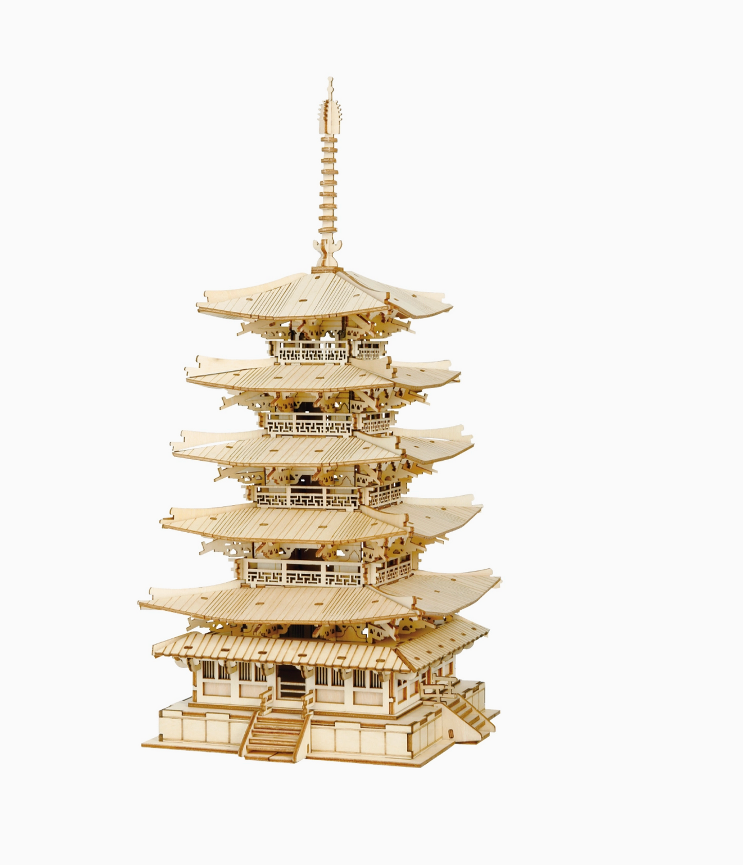 3D Wooden Puzzle - Five Story Pagoda