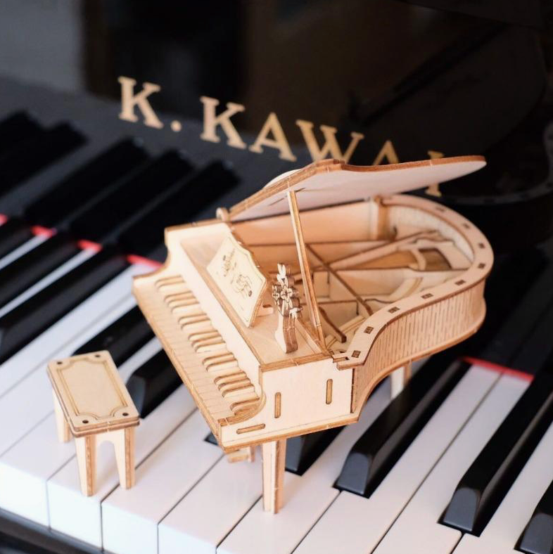 3D Wooden Puzzle - Grand Piano