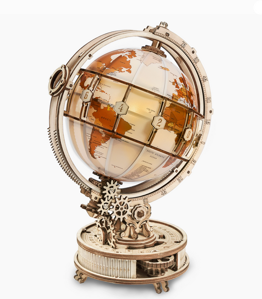 3D Wooden Puzzle - Luminous Globe