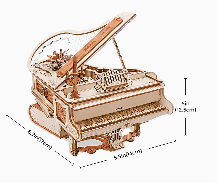 3D Wooden Puzzle - Magic Piano