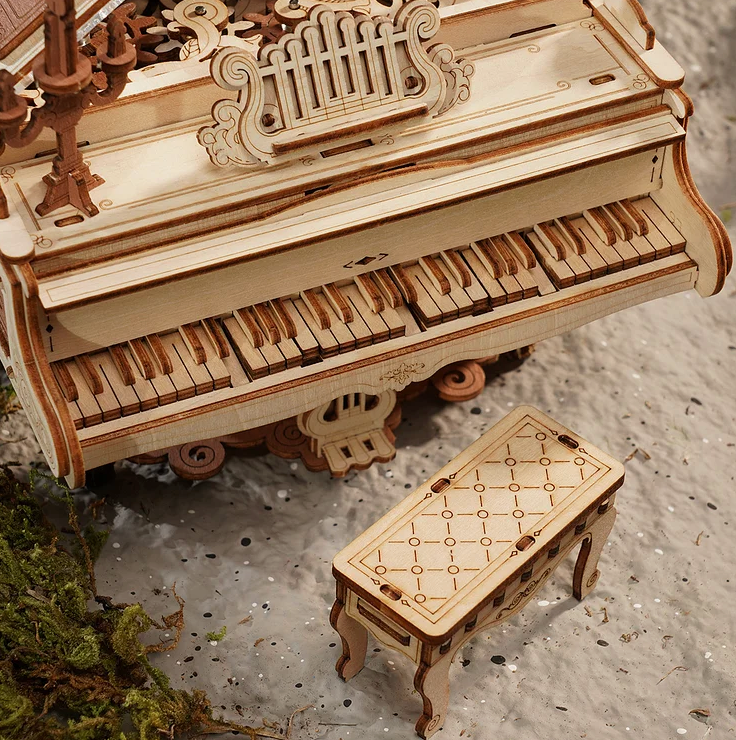 3D Wooden Puzzle - Magic Piano
