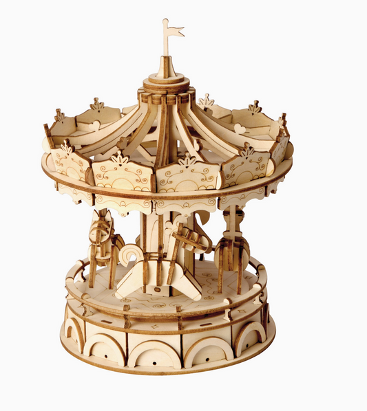 3D Wooden Puzzle - Merry Go Round