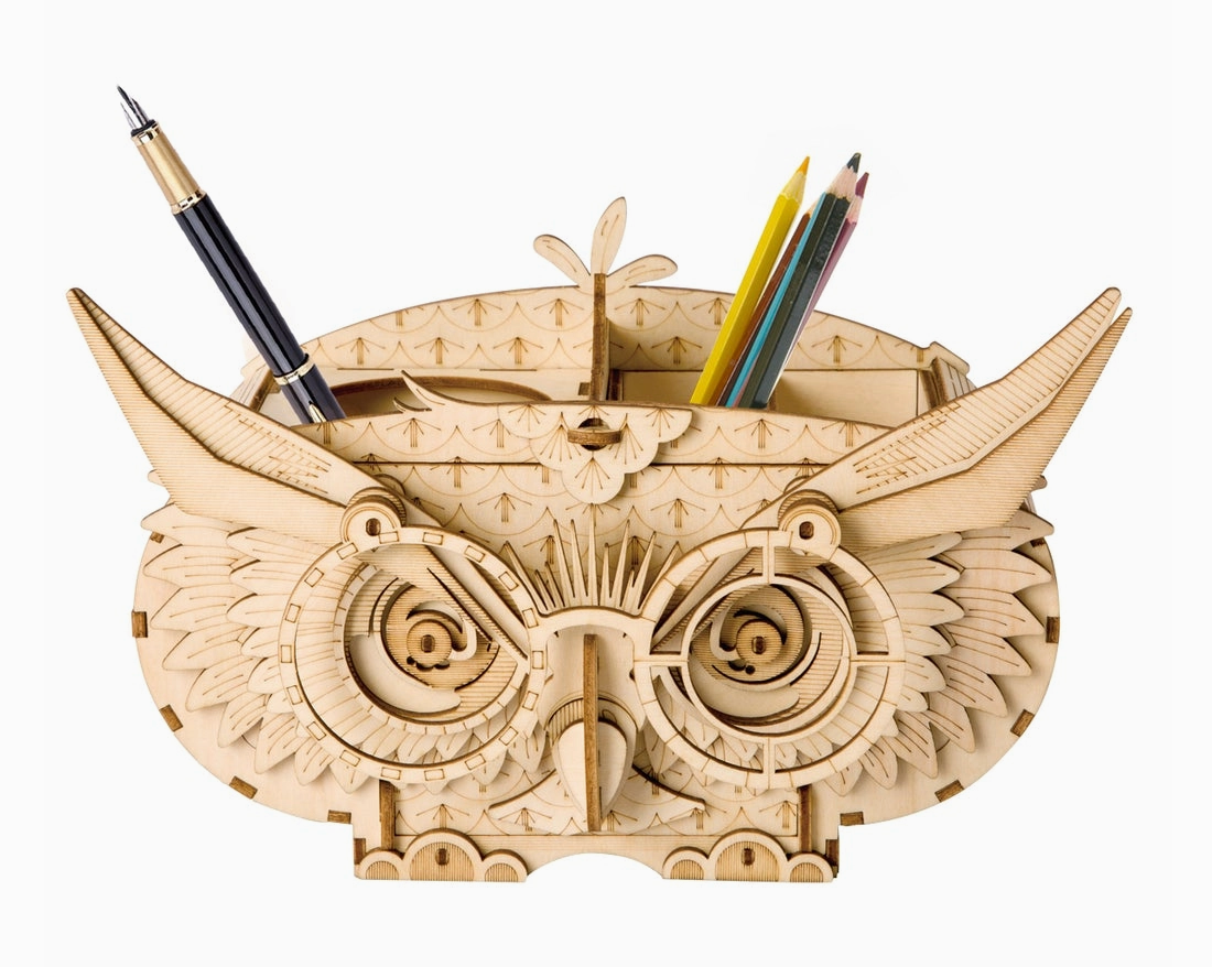 3D Wooden Puzzle - Owl Storage Box