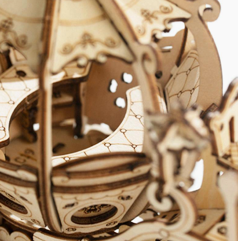 3D Wooden Puzzle - Pumpkin Cart