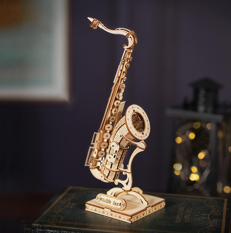 3D Wooden Puzzle - Saxophone