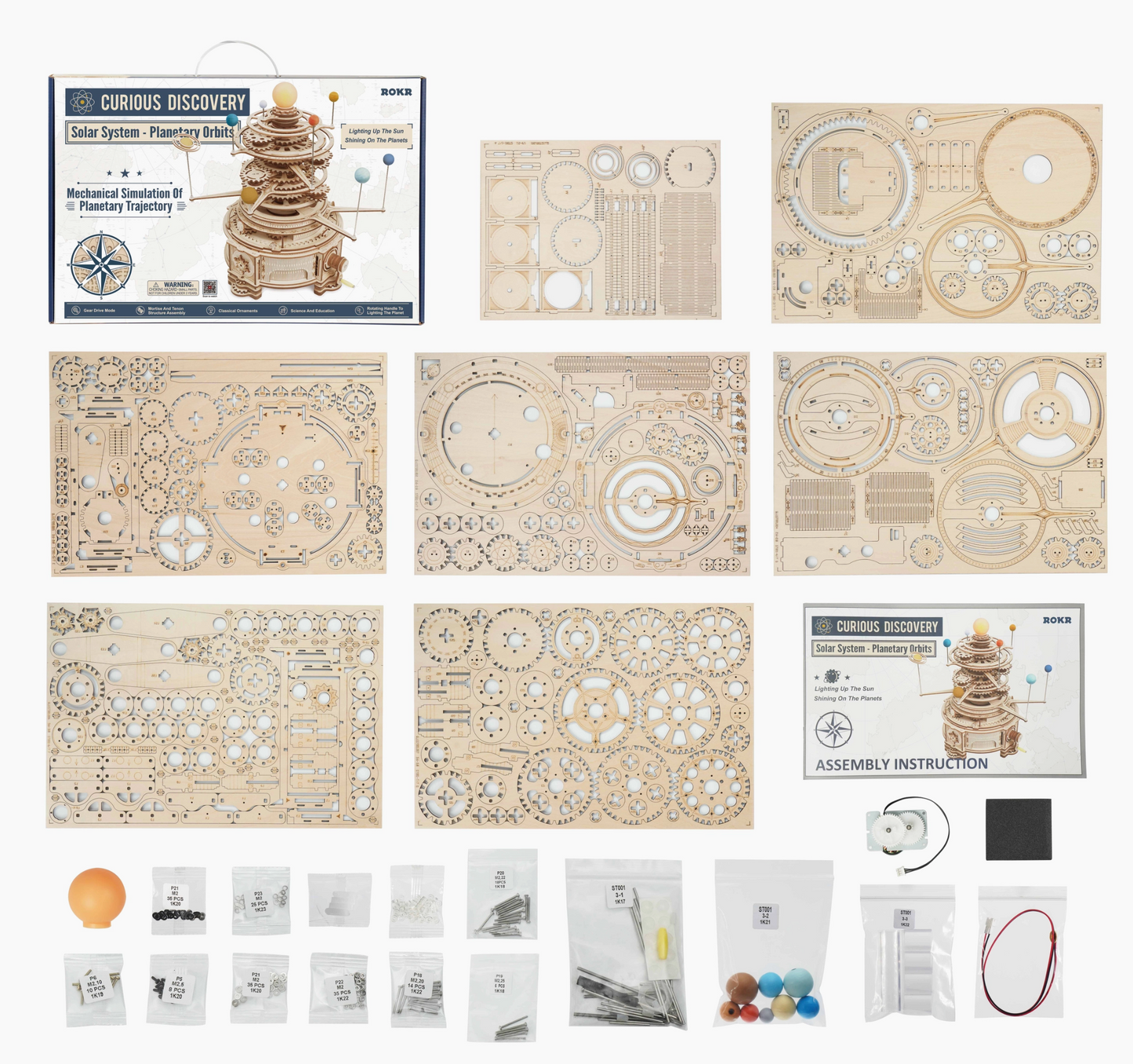 3D Wooden Puzzle - Solar System