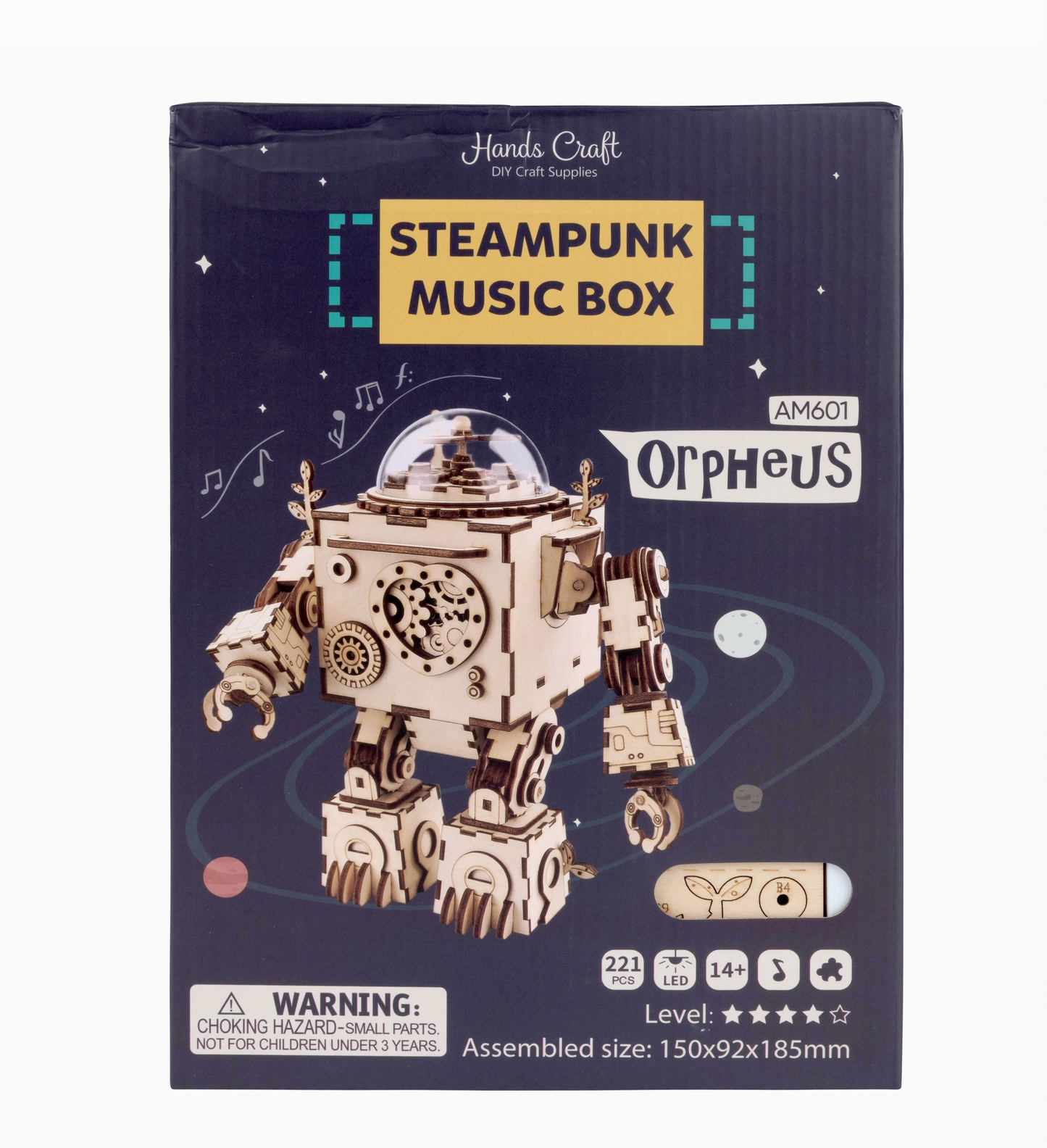 3D Wooden Puzzle - Steam Punk Music Box Puzzle