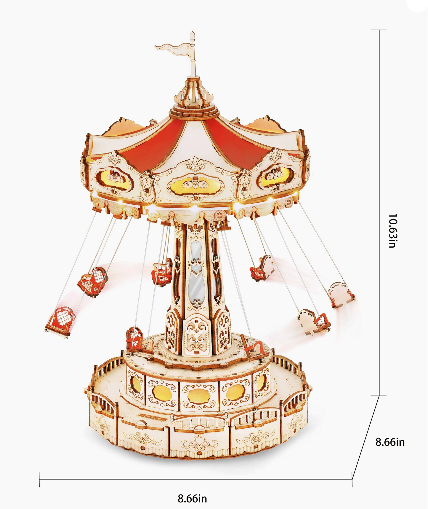 3D Wooden Puzzle - Swing Ride