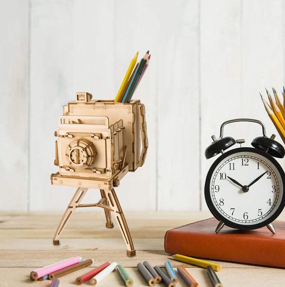 3D Wooden Puzzle - Vintage Camera