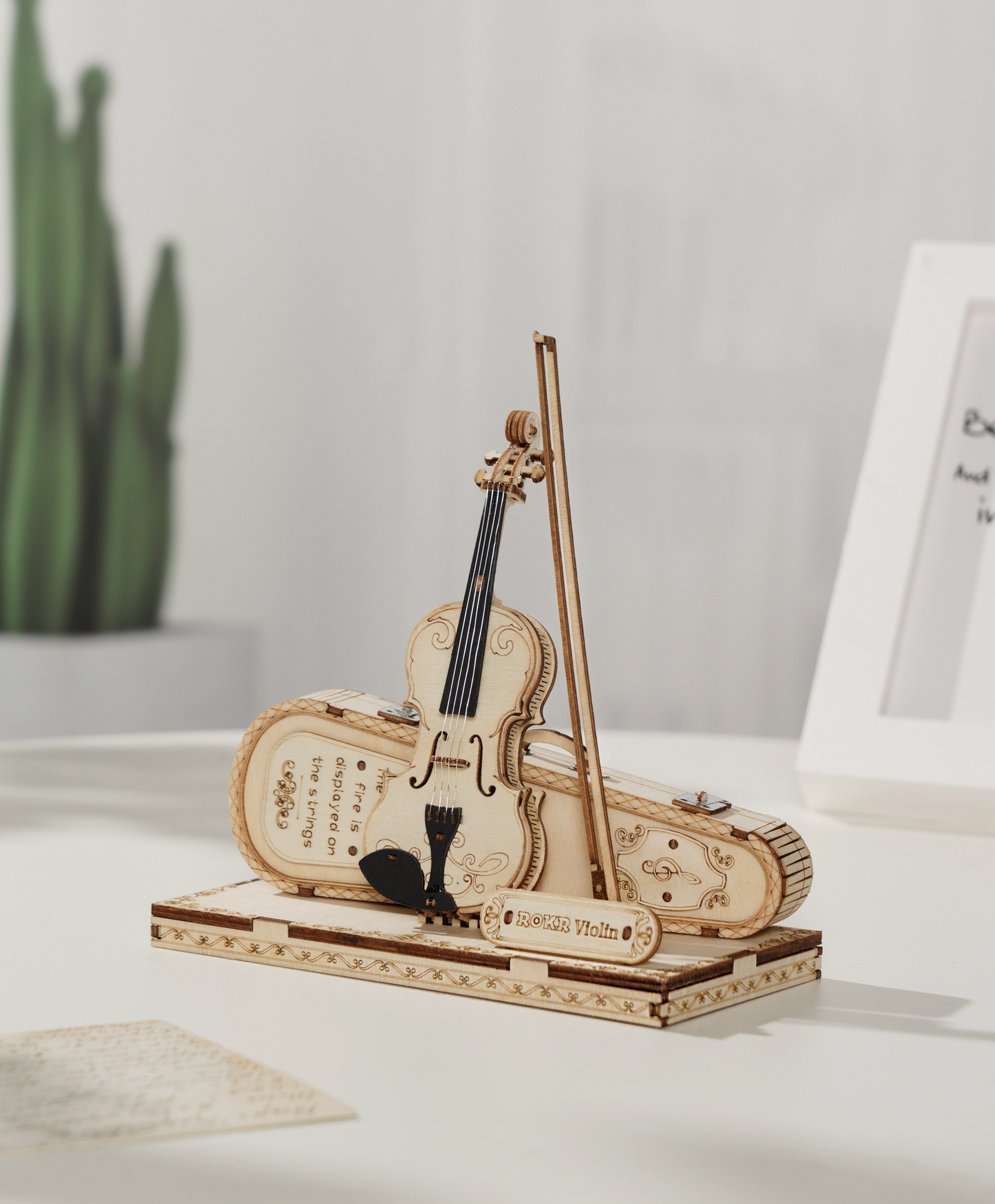 3D Wooden Puzzle - Violin
