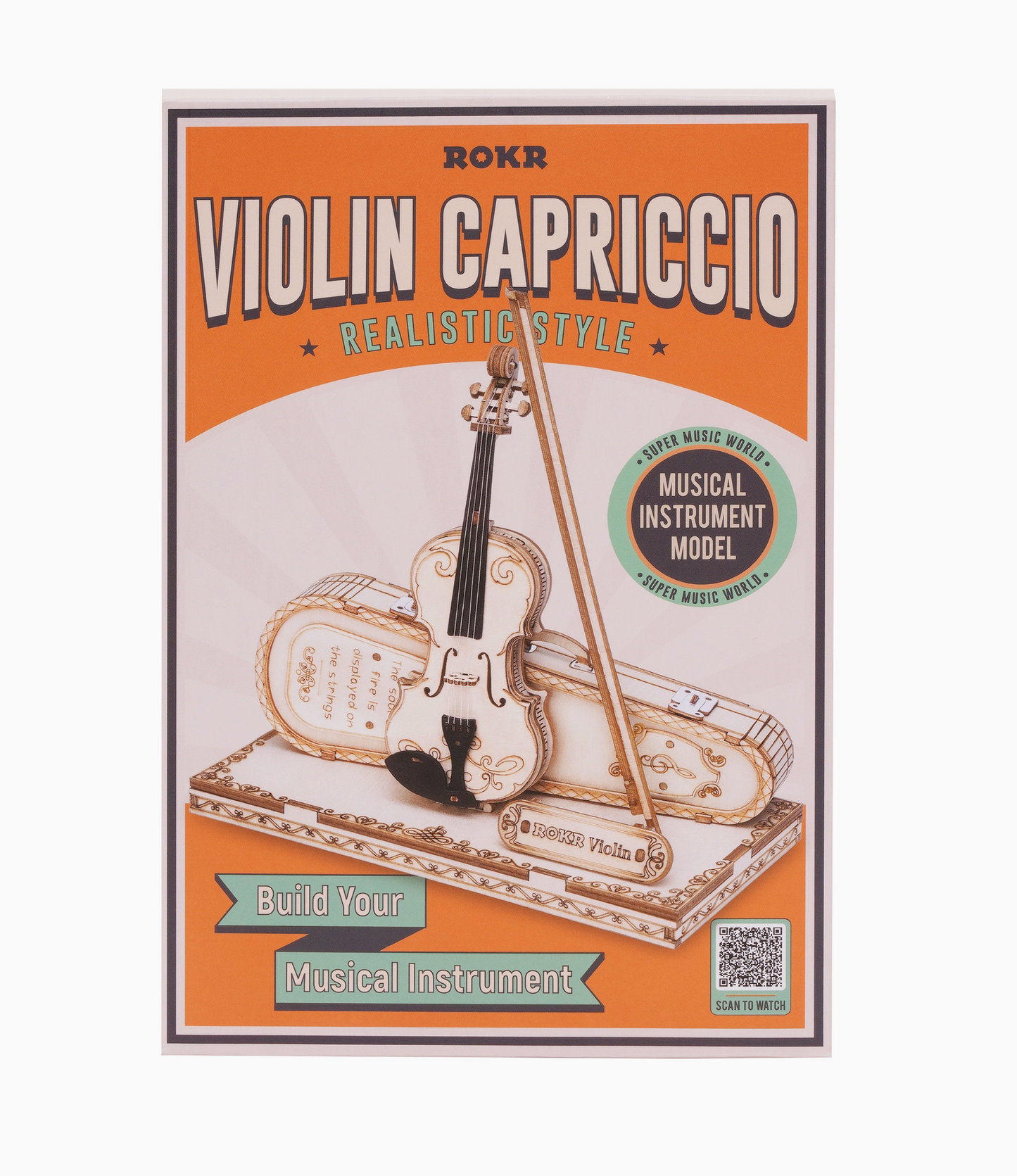 3D Wooden Puzzle - Violin