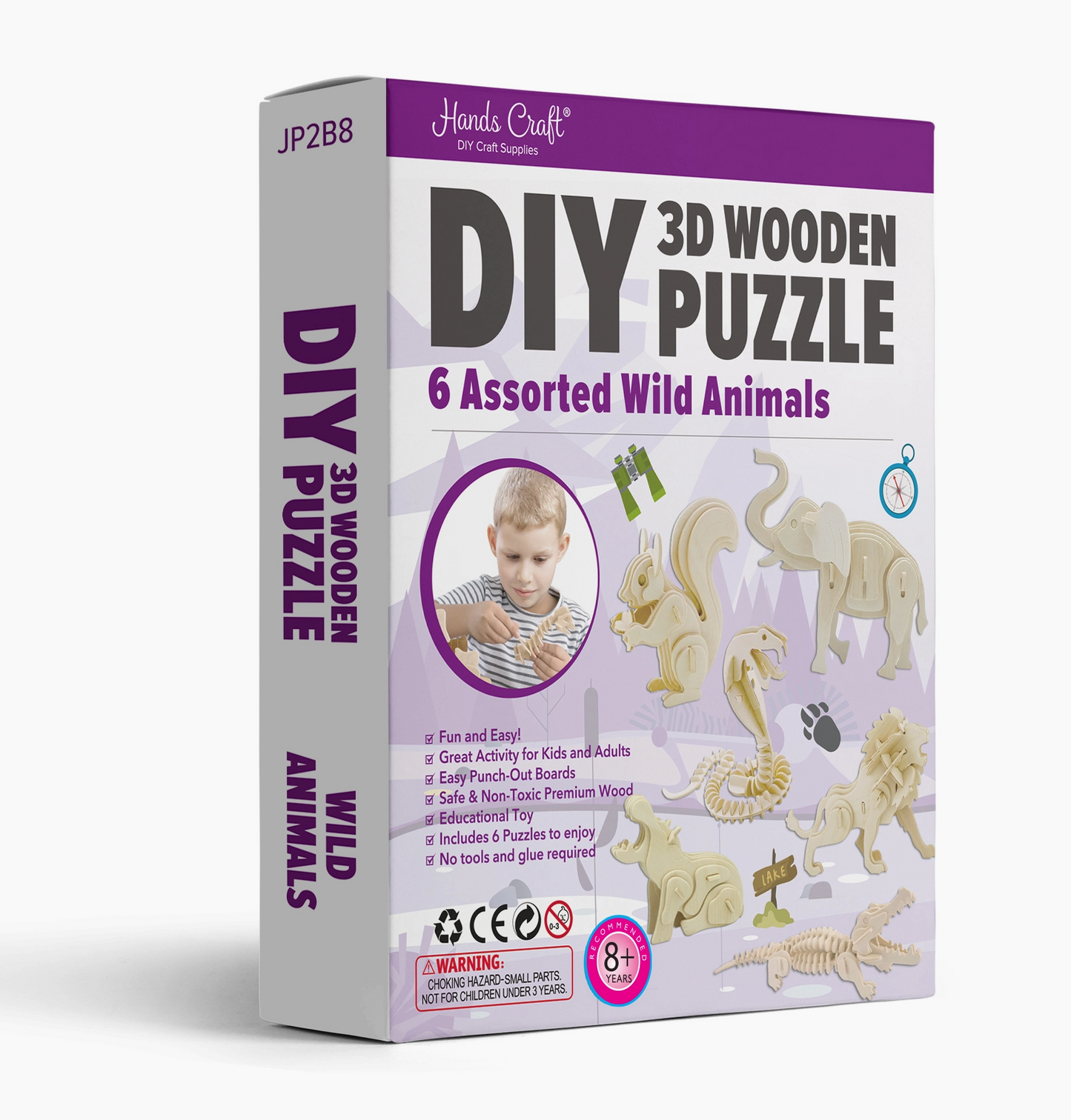 3D Wooden Puzzle - Wild Animals