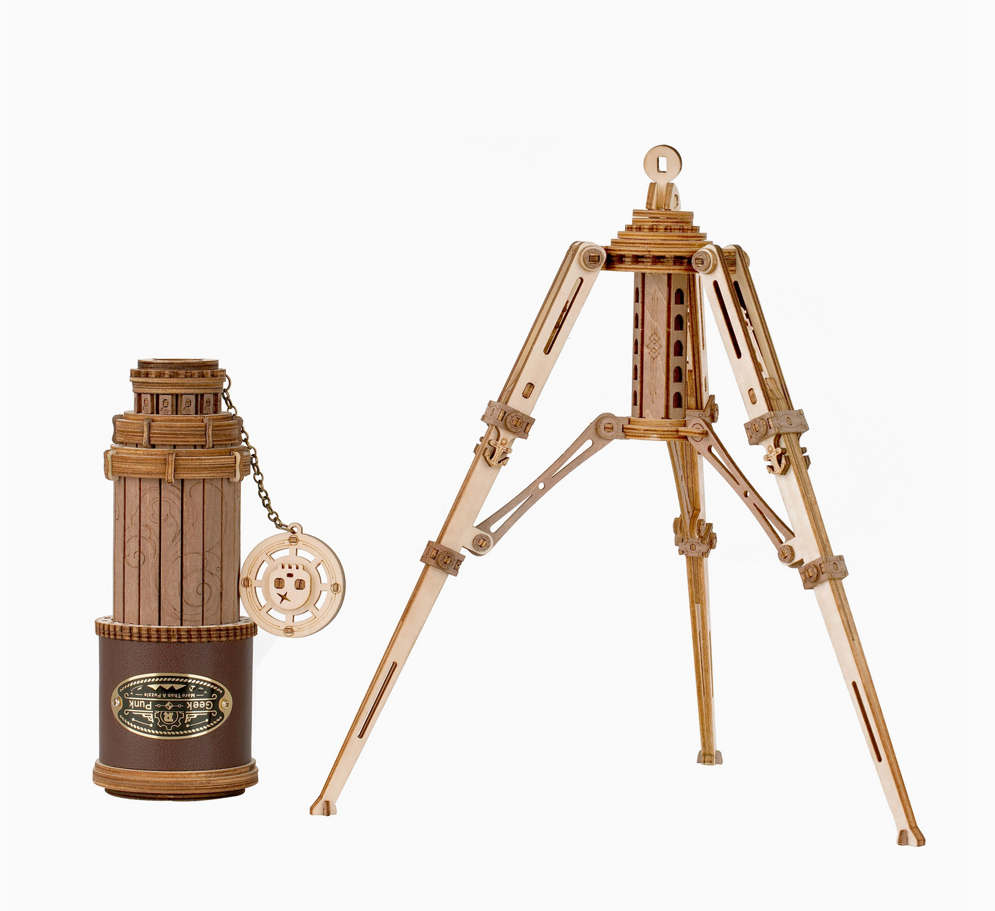3D Wooden Puzzle - Monocular Telescope