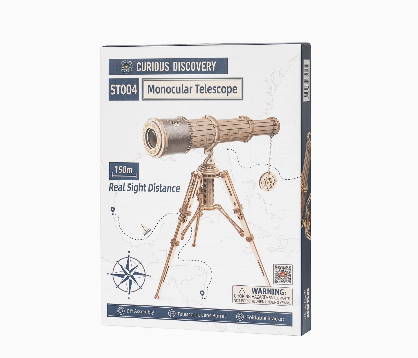 3D Wooden Puzzle - Monocular Telescope