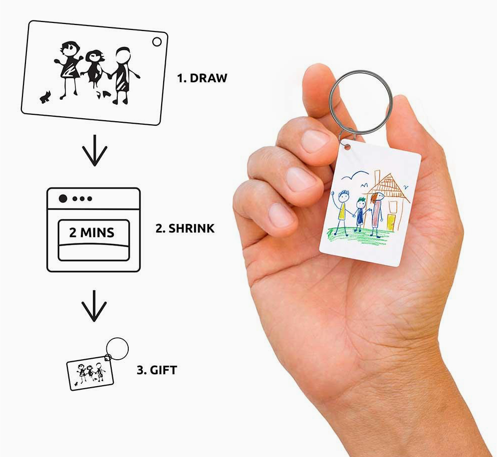 Drawing Shrink Keyring