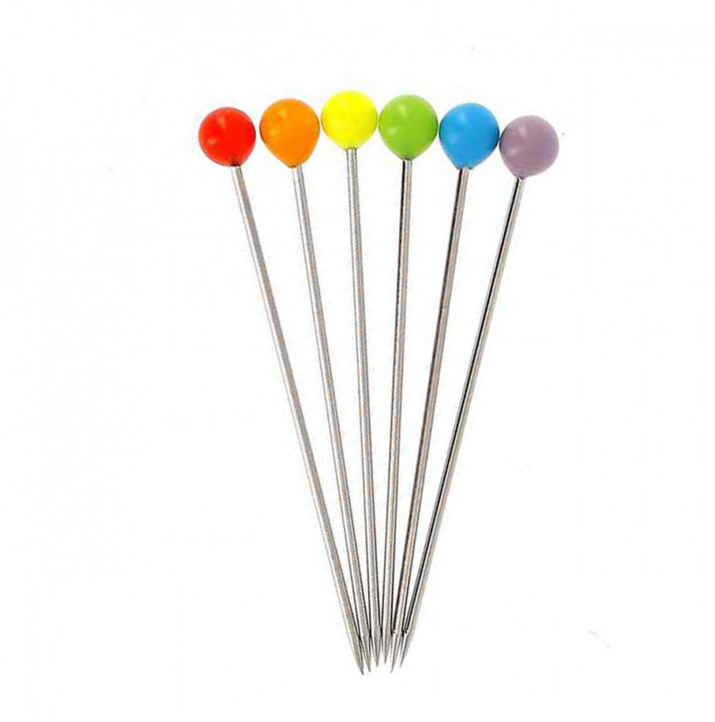 Glass Head Pins (Rainbow)