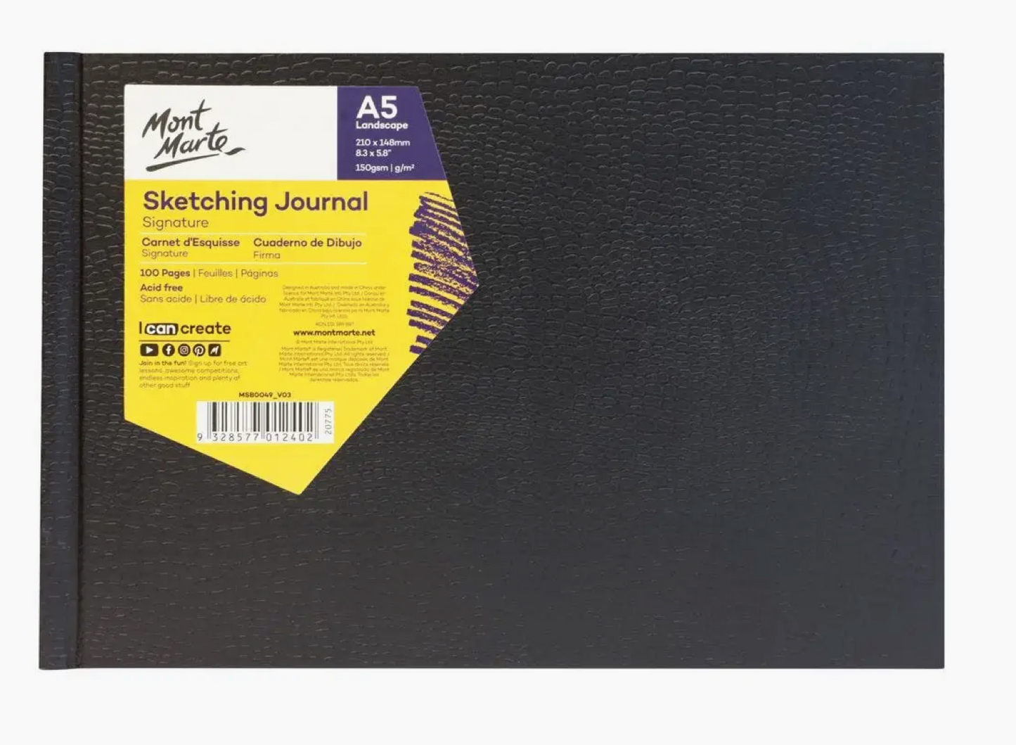 Sketching Journal Croc Finish Signature 150gsm