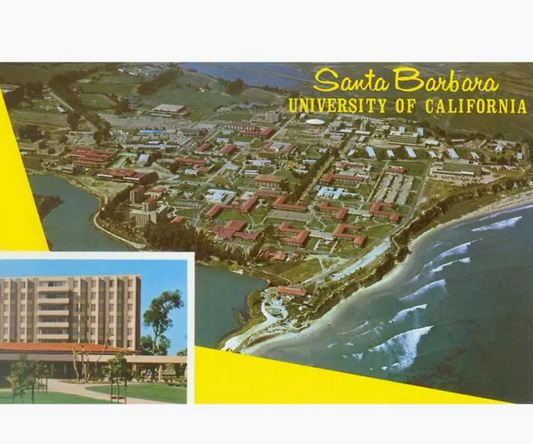 Vintage University of California Santa Barbara Greeting Card