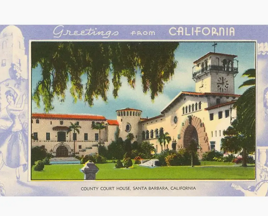 Santa Barbara Courthouse Greeting Card