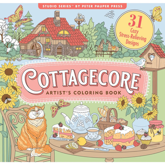 Cottagecore Artist Coloring Book