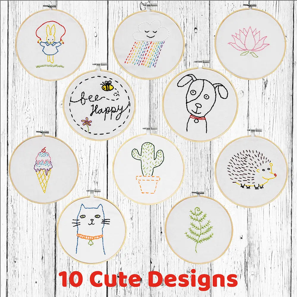 Hand Stitching Embroidery Kit