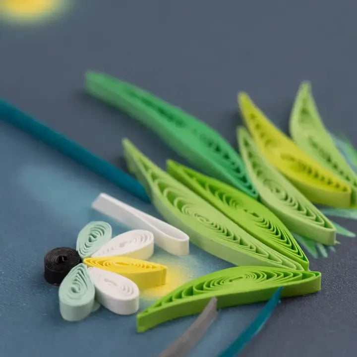 Fireflies in a Jar Quilling Card