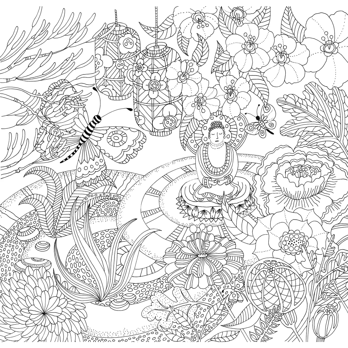 Zen Garden Artists Coloring Book