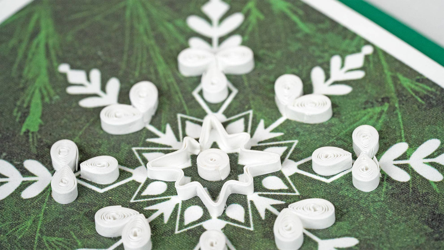 Snowflake Small Quilling Card