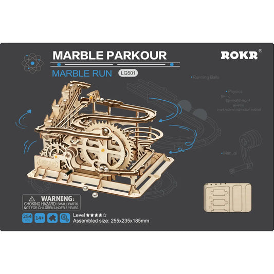 3D Wooden Puzzle - Marble Parkour
