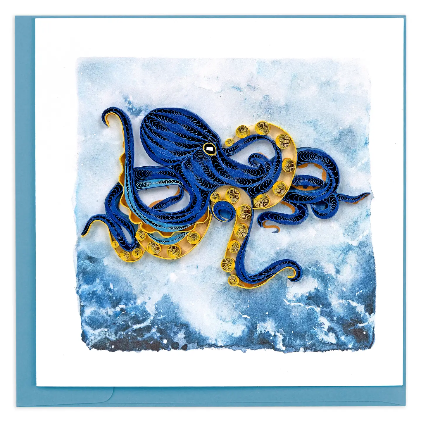 Deep Sea Octopus Quilled Greeting Card