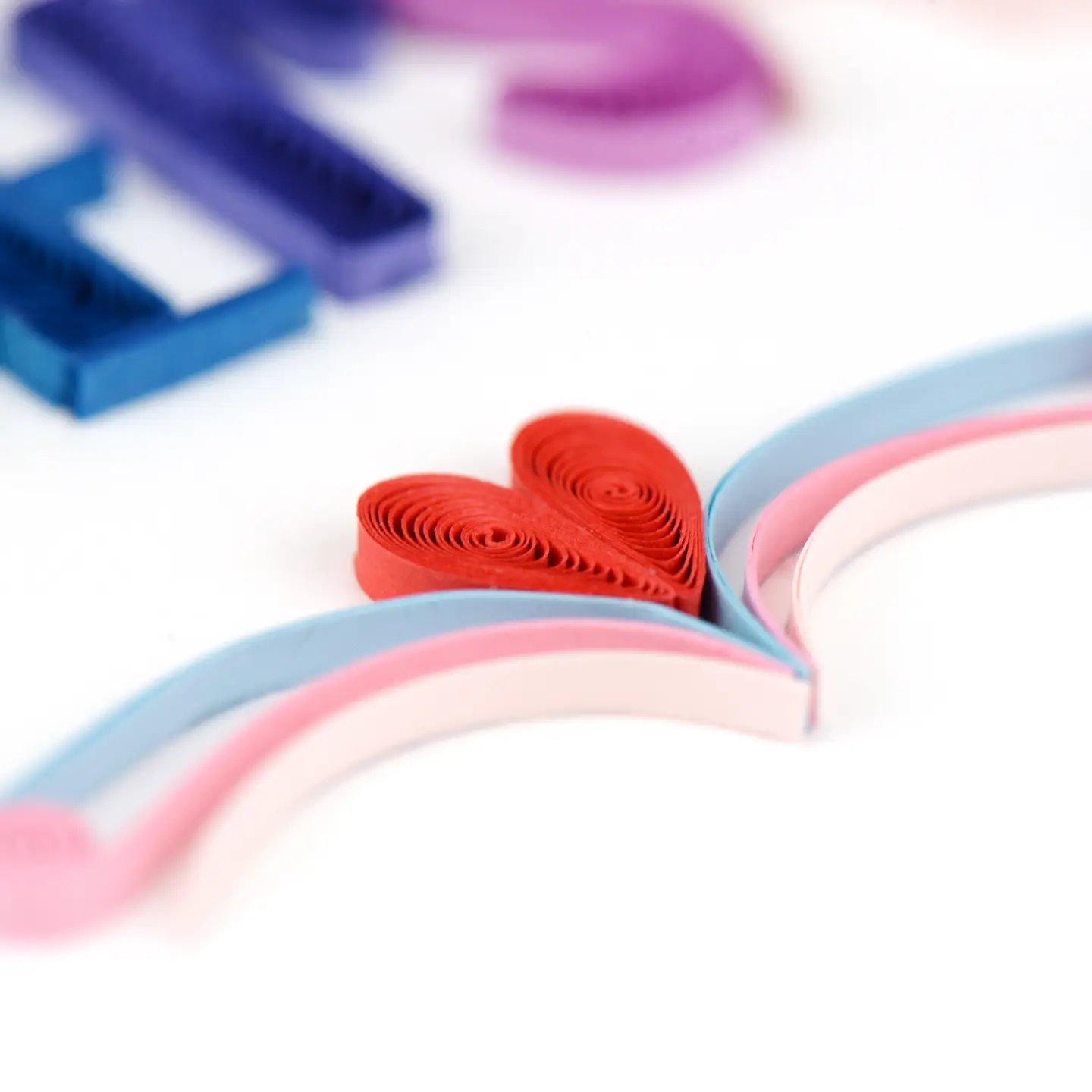 Happy Anniversary Quilled Greeting Card